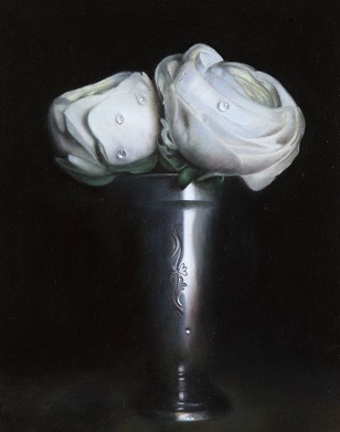 Ginny Page 2013 - Ranunculus no.2 - Oil on Canvas 22x16cm